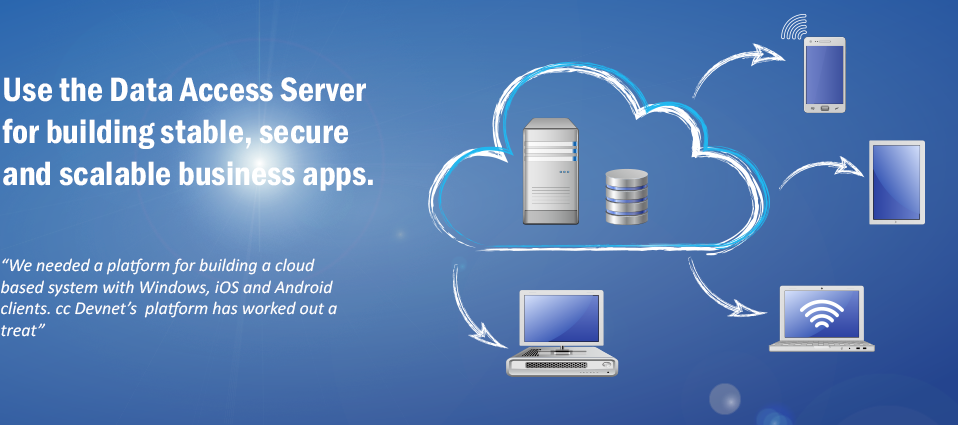 Data Access Server for Cloud Based Application Server Developments